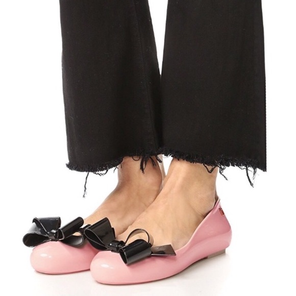 New women's pink Melissa ballet flats - Picture 1 of 7